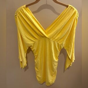 NWOT Boston Proper Yellow Stretch Tunic Mini Dress Women’s Size XS